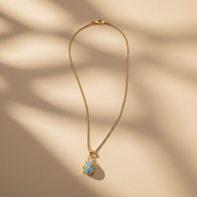 Scarabée - Aigue Marine -