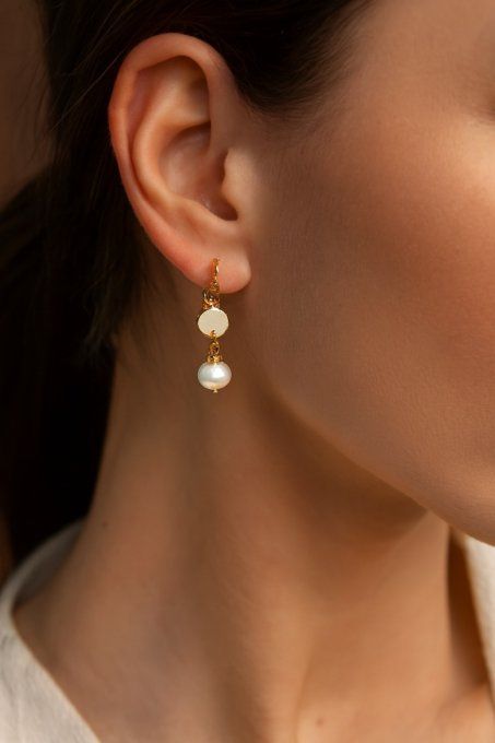 Boucles Perles de Culture d'eau douce