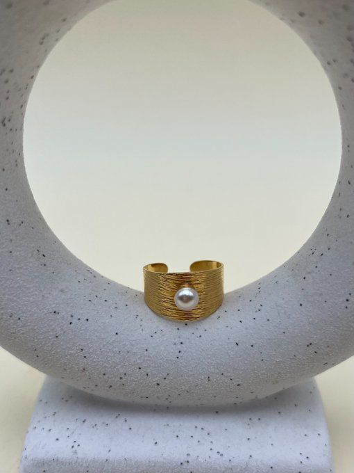 Bague Drapée Striée